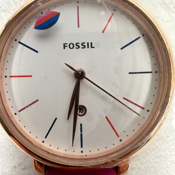 Fossil Watch 35mm Limited Edition Curator Series Rainbow Lips Pride New Battery - Picture 3 of 12